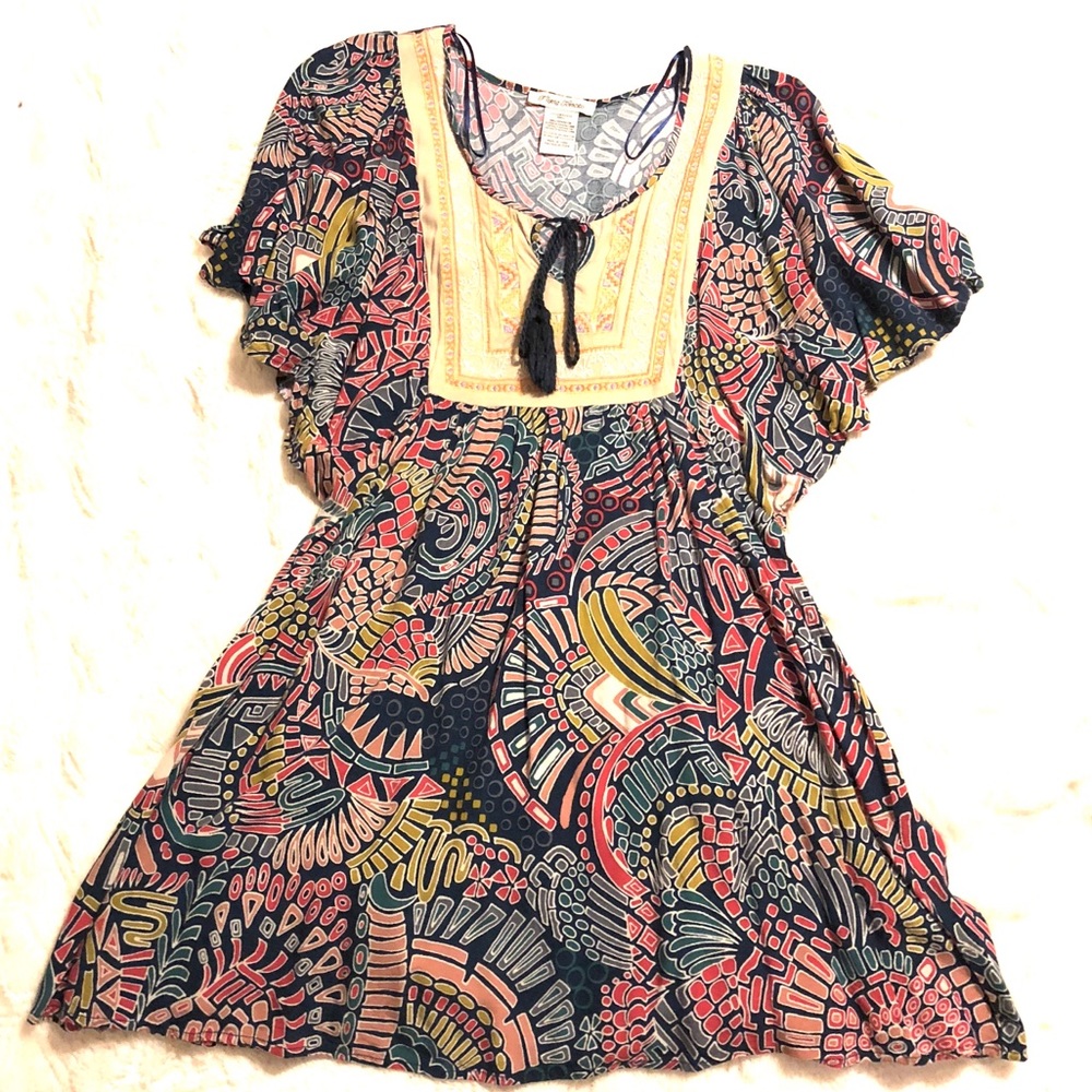 “Flying Tomato” short boho dress